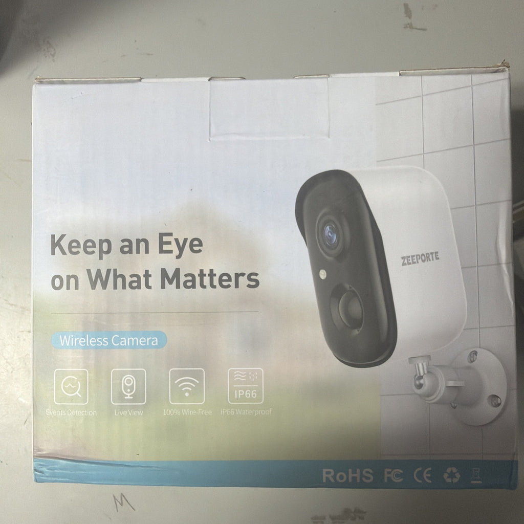 4PK Smart AI Battery Wireless Camera 2K, Battery Powered Wifi Ai Motion Detecti
