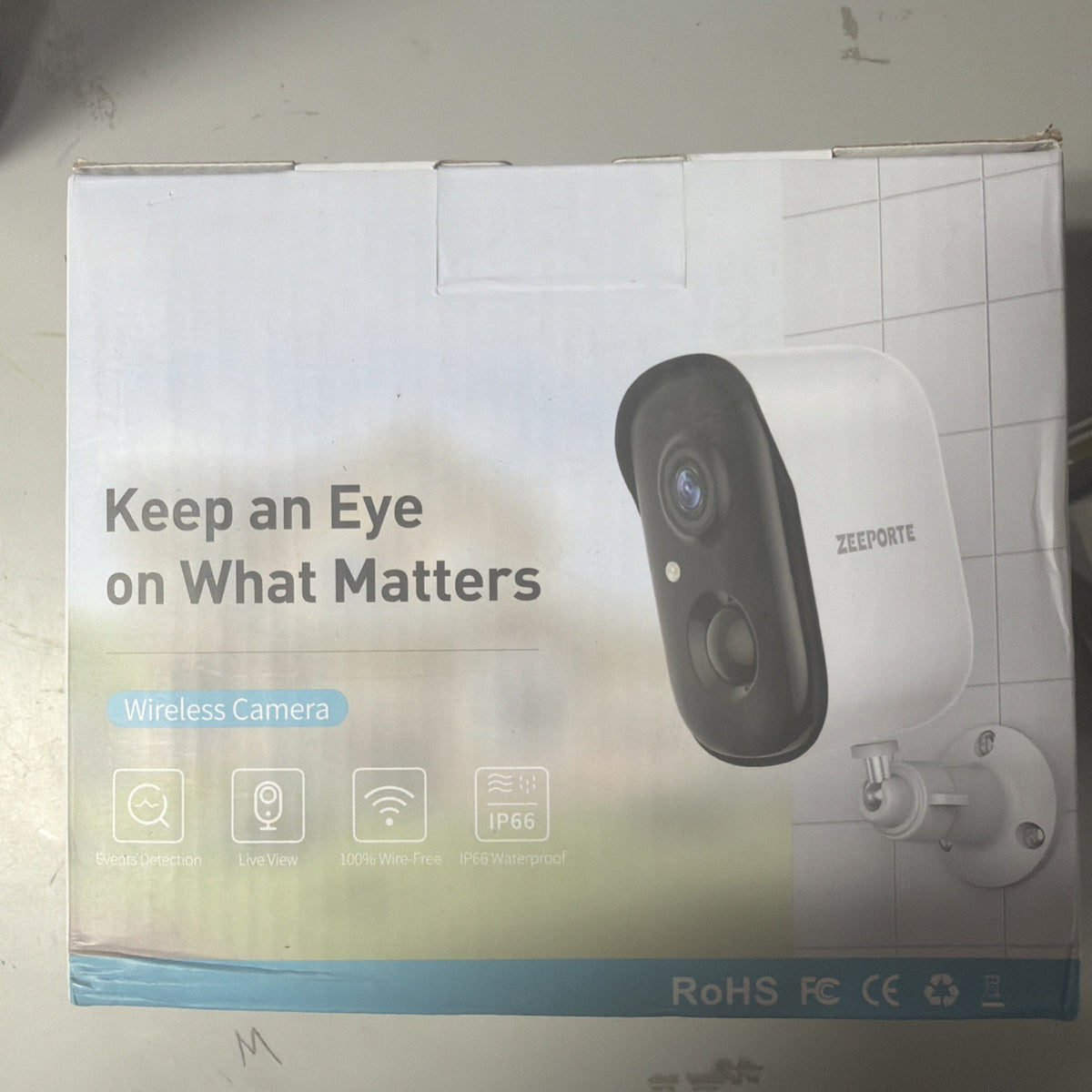 4PK Smart AI Battery Wireless Camera 2K, Battery Powered Wifi Ai Motion Detecti