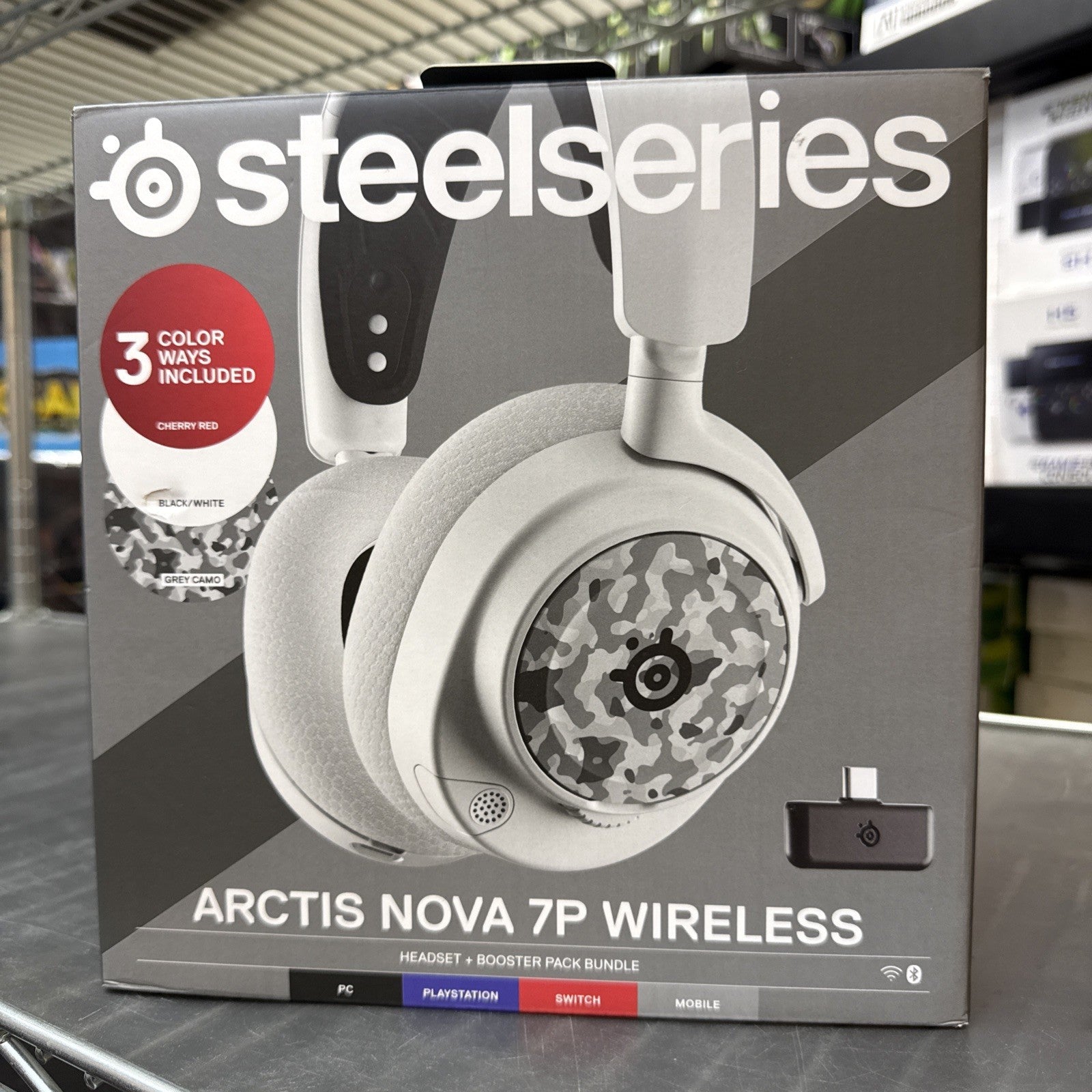 New SteelSeries Arctis Nova 7P Wireless Camo HS31 Wireless Gaming Headset