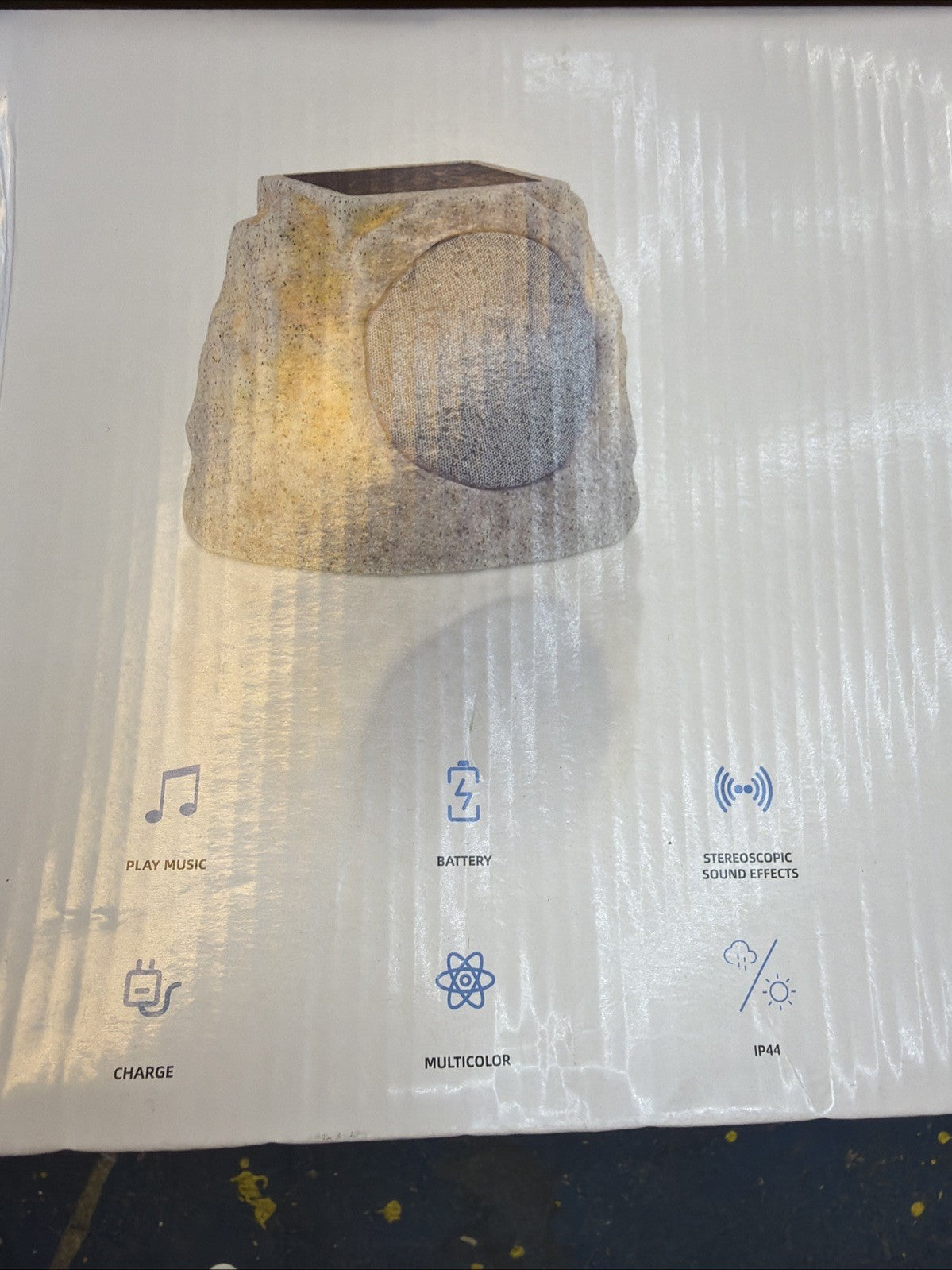 Solar LED Stone Speakers 2 Sets Outdoor Waterproof