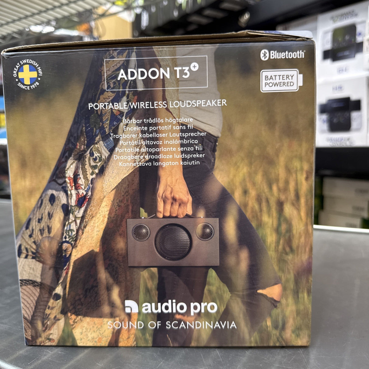 AUDIO PRO Addon T3 Bluetooth  Portable black Speaker. New￼