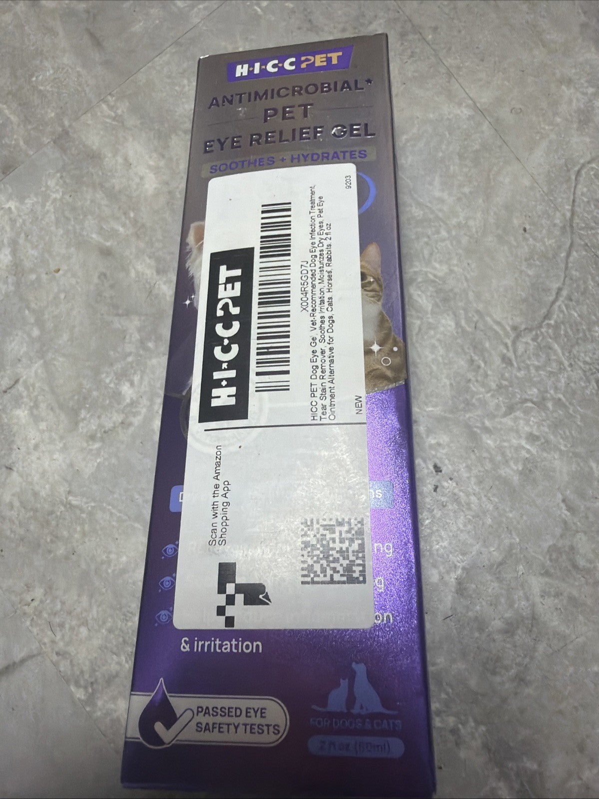 Antimicrobial Pet Eye Relief Gel Soothes + Hydrates 2fl 60ml EXP 03/09/2028