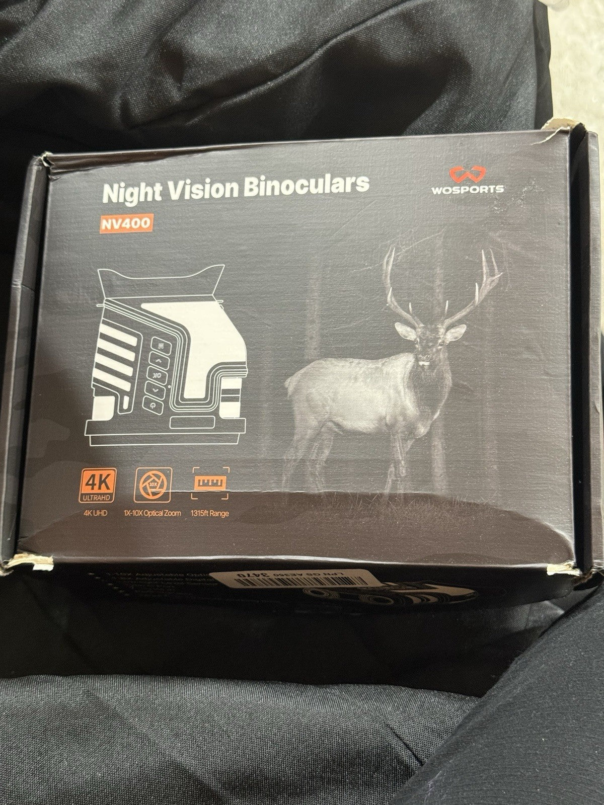 WOSPORTS 48MP 4K Night Vision Goggles NV400 Brand New Open Box