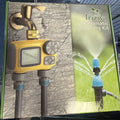 Trjzwa 172' Drip Irrigation System Kit 2 Zone Water Timer 1/2"High-Flow Mainline