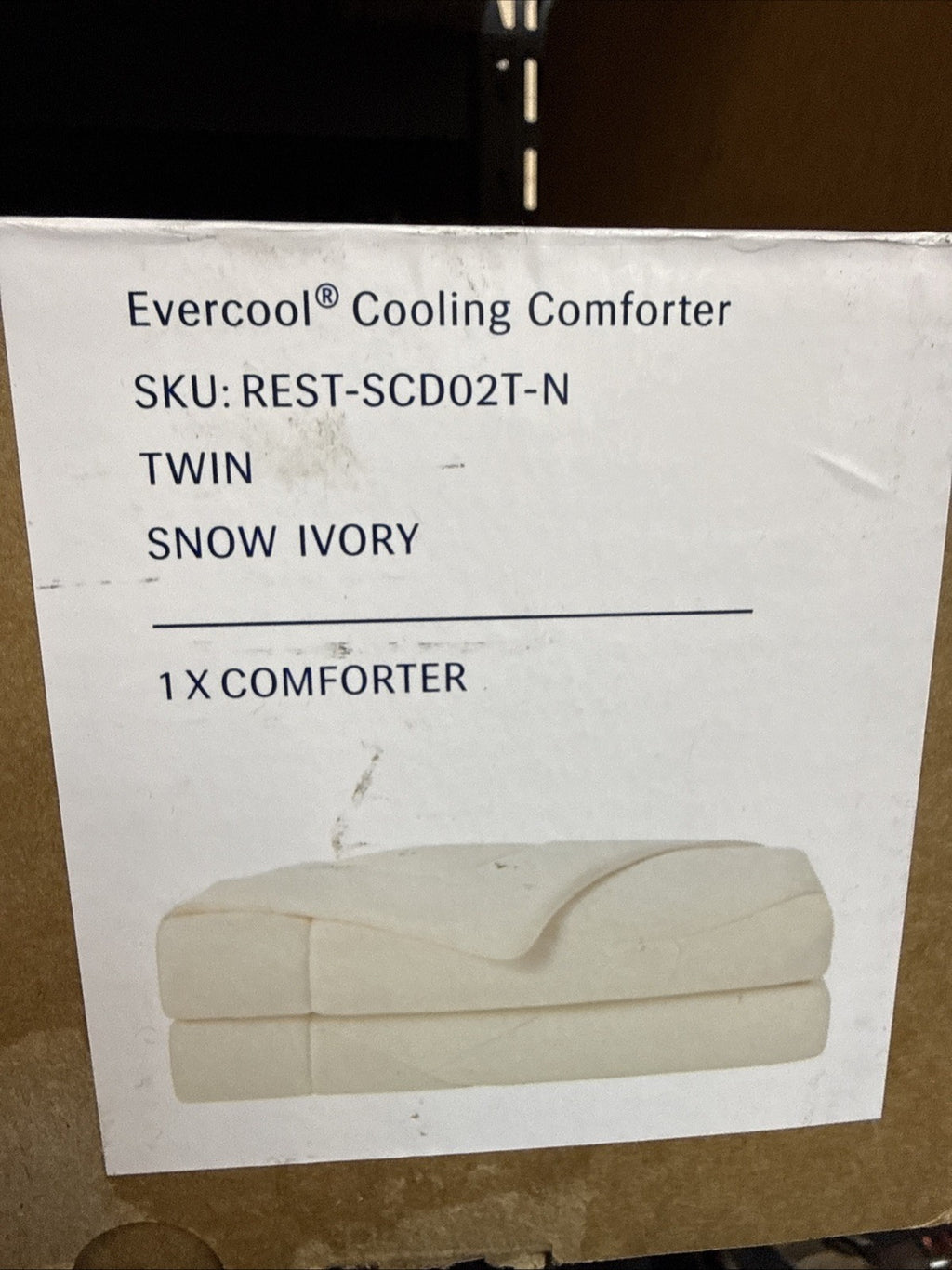 REST Evercool Cooling Comforter Twin SNOW OVORY