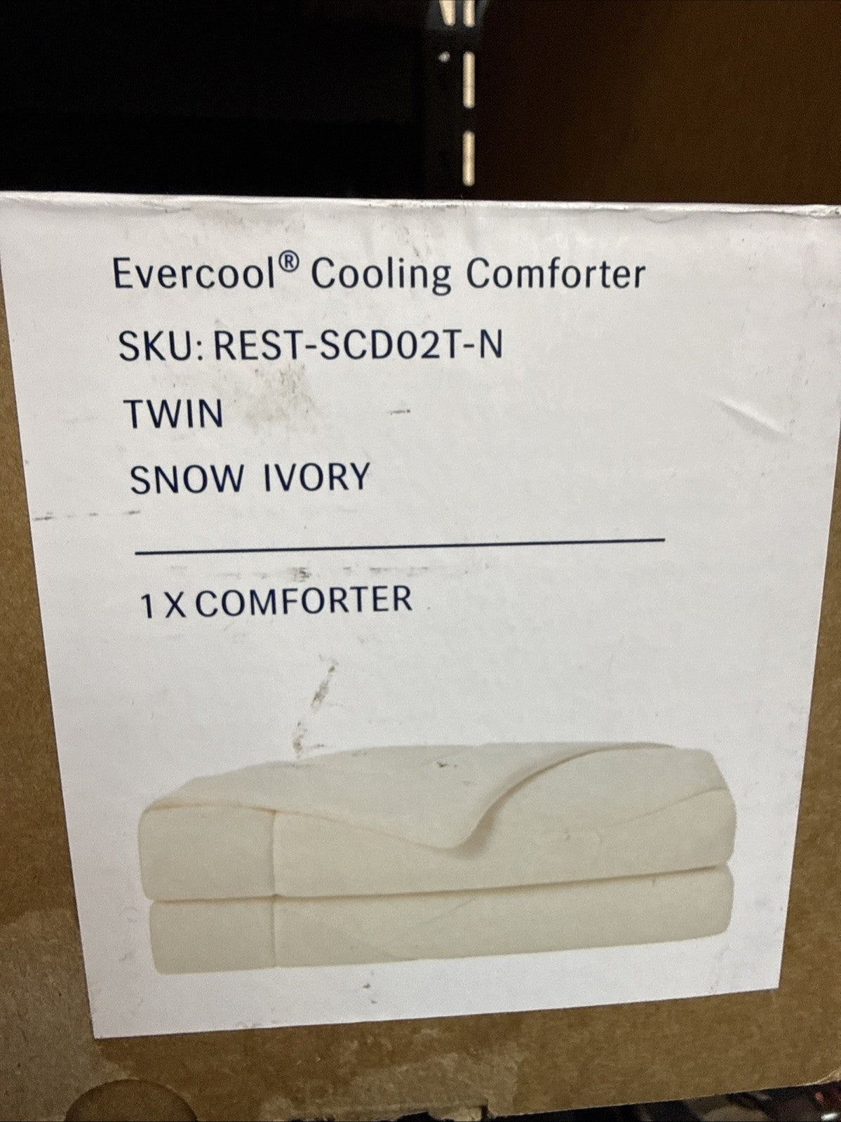 REST Evercool Cooling Comforter Twin SNOW OVORY