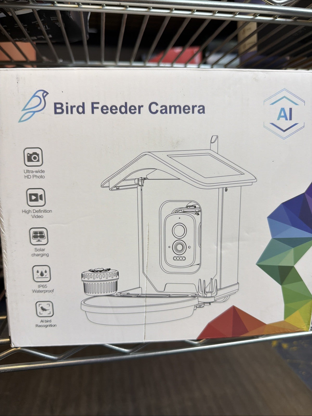 Smart Bird Feeder with Camera, 2.5K QHD Resolution, AI Identify 16000+ Birds