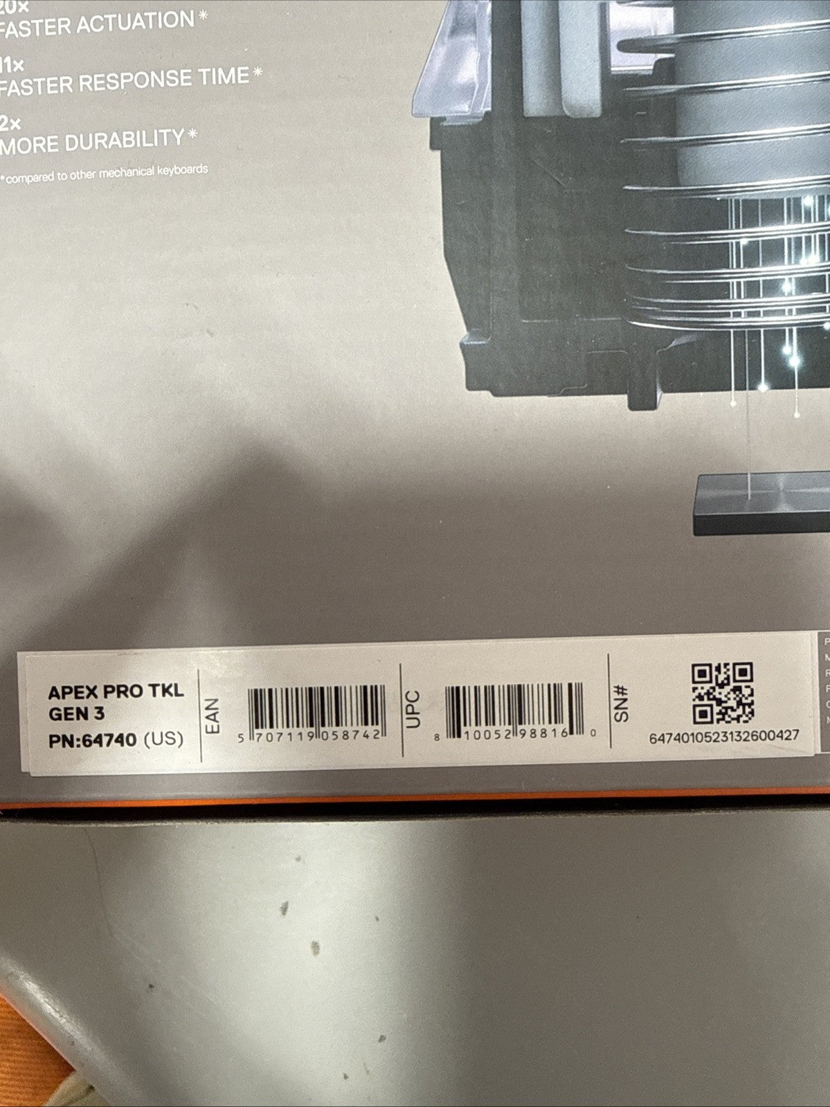 SteelSeries Apex Pro TKL Gen 3 RGB Gaming Keyboard