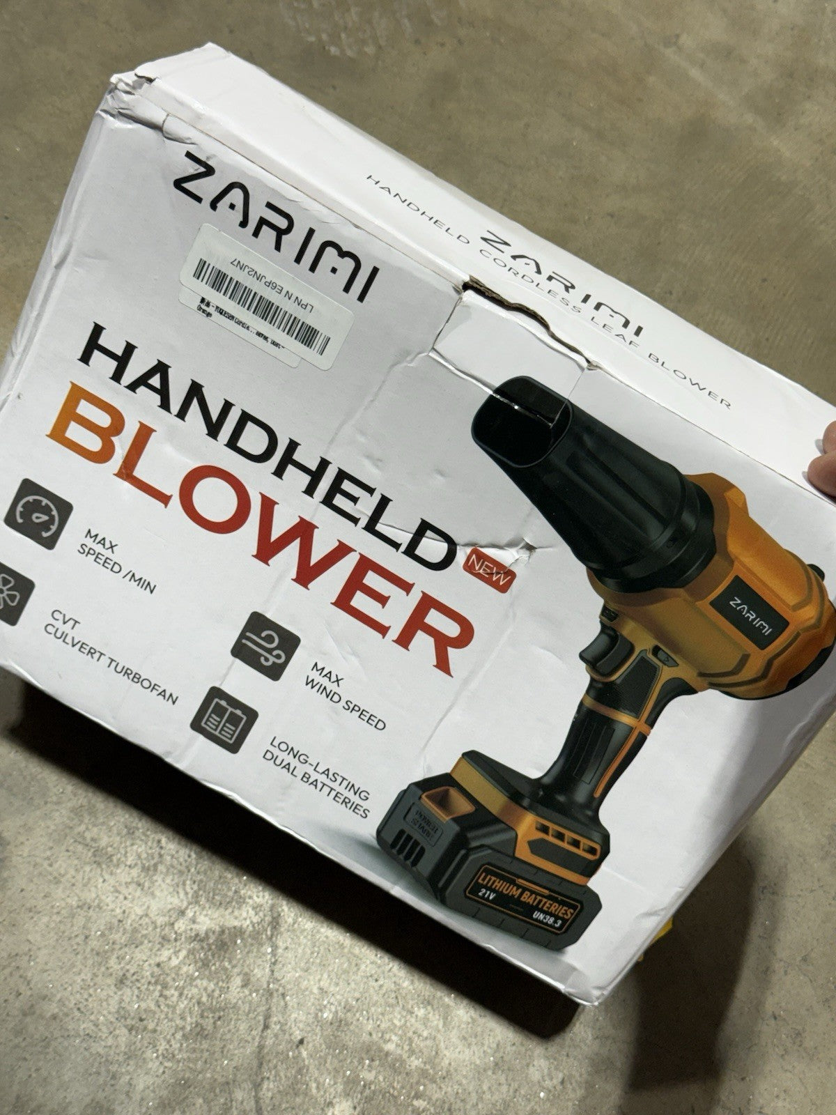 Cordless Leaf Blower, 980,000 RPM Handheld Leaf Blower with 2 X 4.0Ah Batteries