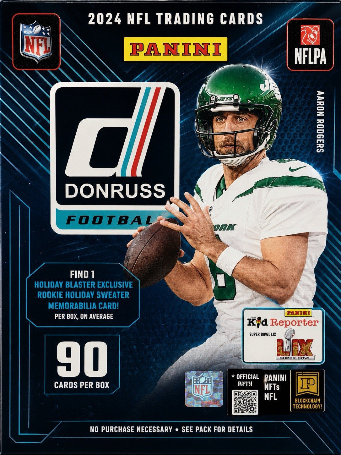 🔥 2024 Panini Donruss Football Holiday Blaster w/90 Cards/Inserts/Sweater/RCs!!