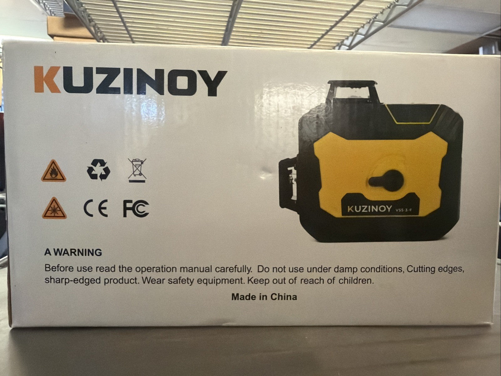 Laser Level 3x360° Cross Line Self-Leveling 5200mAh Battery for Construction