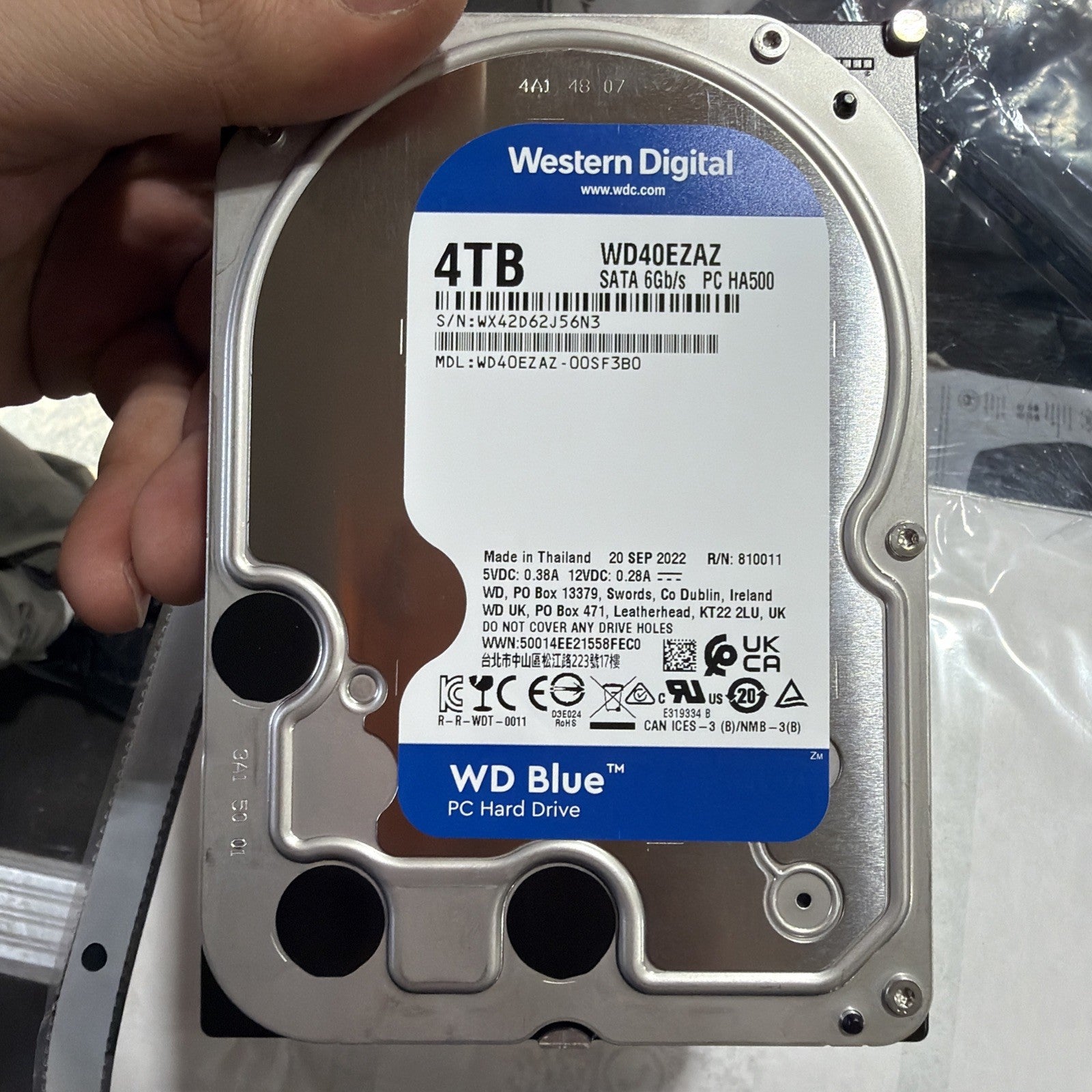 WD40EZAZ for Western Digital 4TB WD Blue PC Hard Drive HDD - 5400 RPM, 3.5"