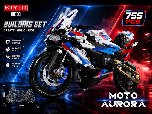 1000 RR Motorcycle Model Building Blocks Set, MOC Bricks Kit (755pcs)