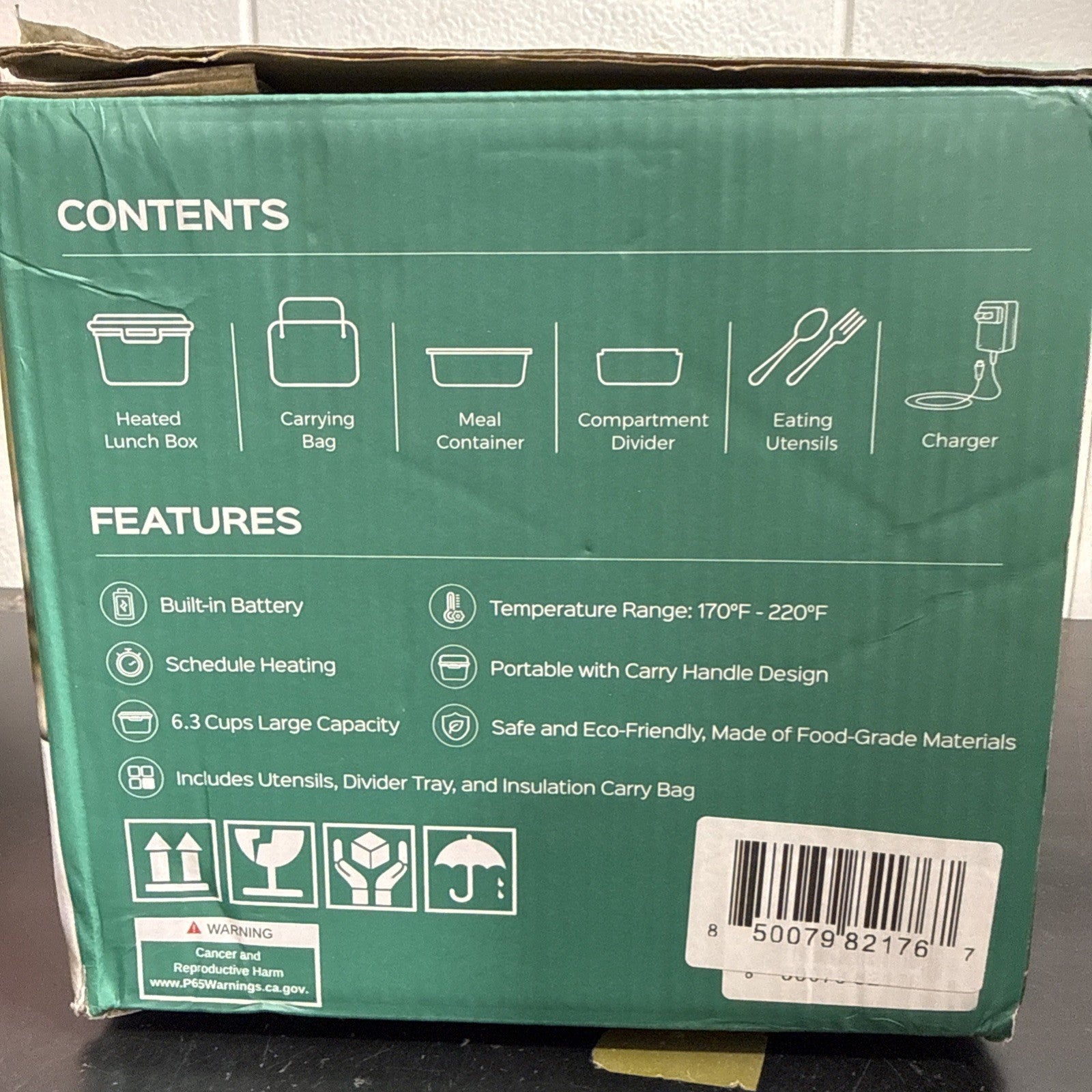 East Oak Cordless Electric Lunch Box for Adults