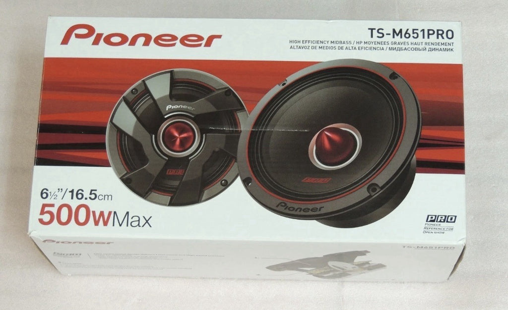 Pioneer TS-M651PRO 6.5” Speakers (Pair) – 500W Max