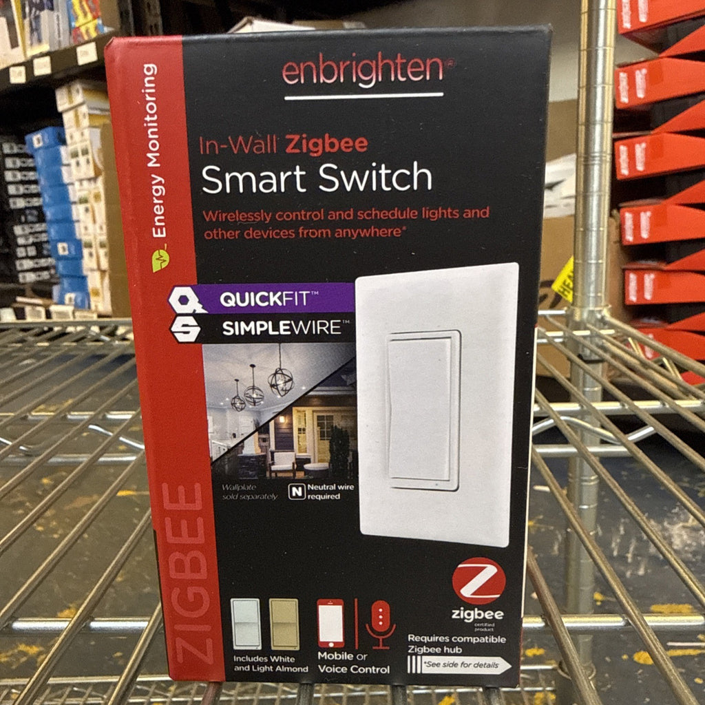 New Enbrighten Zigbee In-Wall Smart Switch QuickFit & Simple White