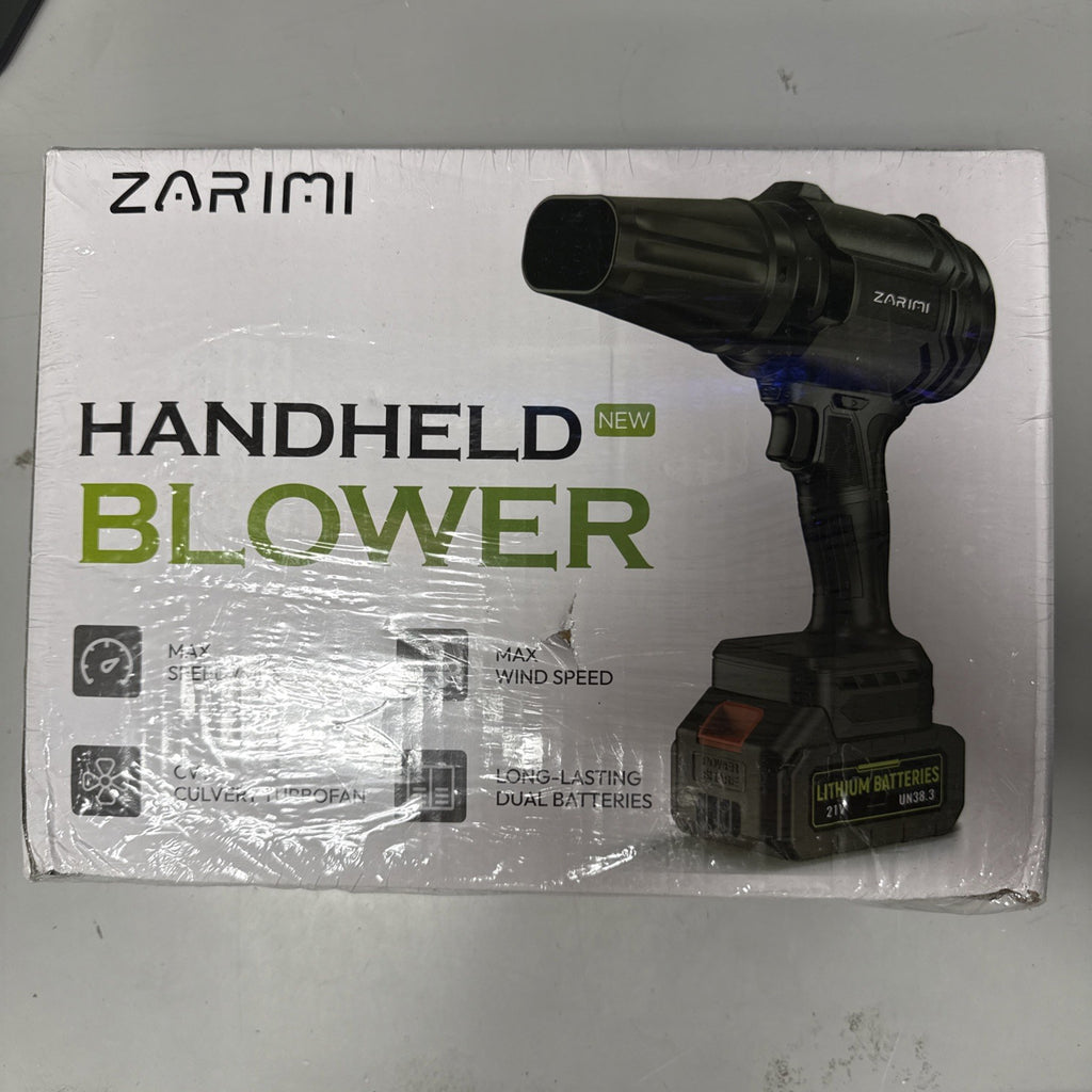 ZARIMI 21V Cordless Handheld Leaf Blower Brushless Lightweight 60Min 10in