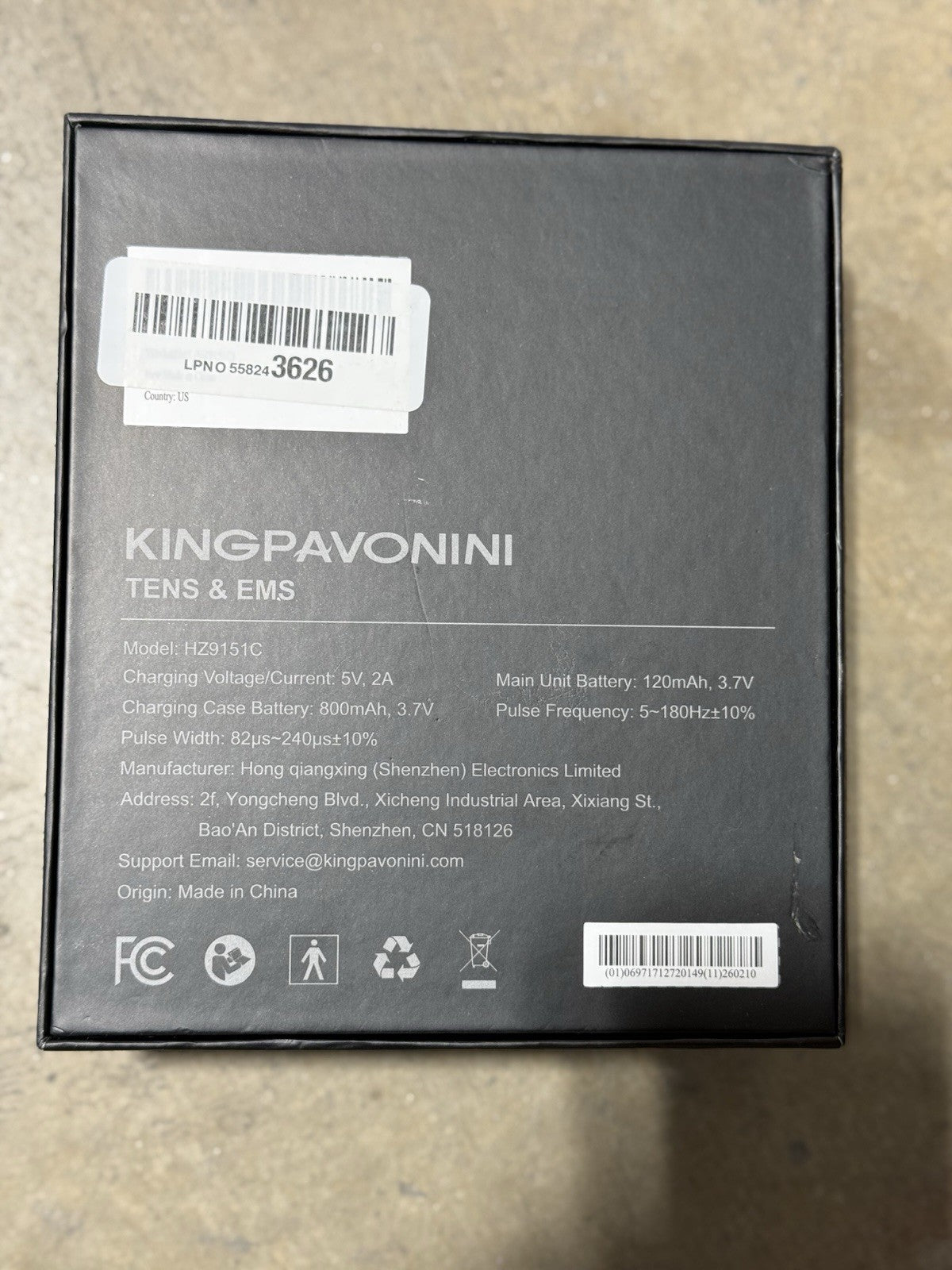 KingPavonini TENS Unit Muscle Stimulator 48 Modes Wireless