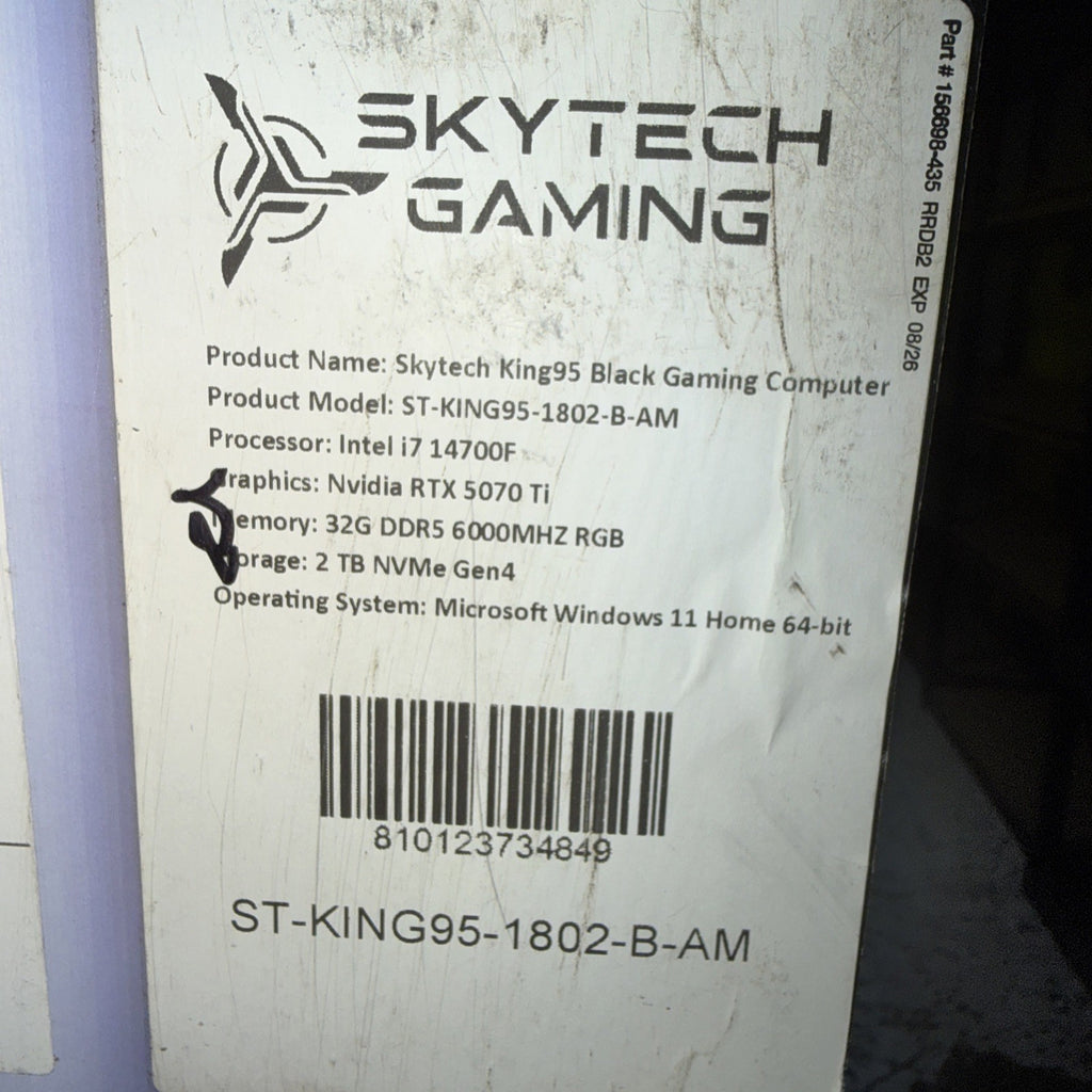 7 Skytech KING95 AMD Ryzen 7 9700X RTX 5070 32GB Memory 2TB NVME *New-Open-Box*