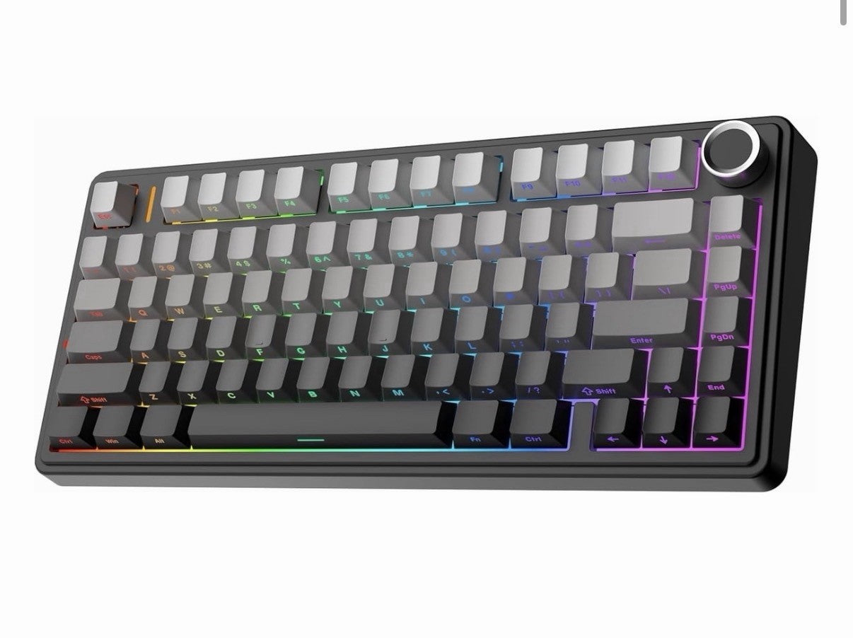 AULA F75 Wireless Gaming Keyboard Mechanical Tri-Mode RGB Backlit NEW SEALED