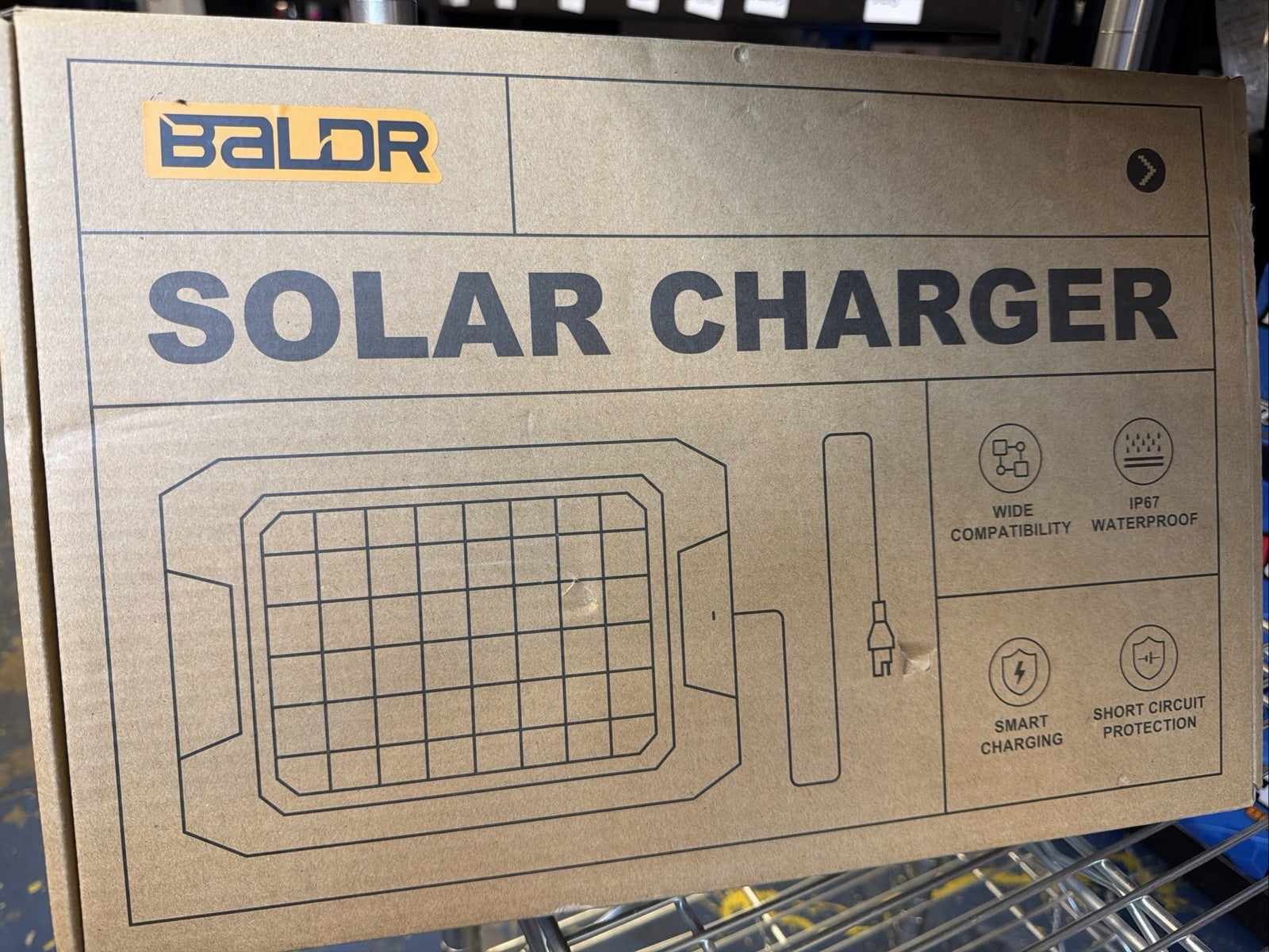 BALDR MODEL VR1213M SOLAR BATTERY CHARGER
