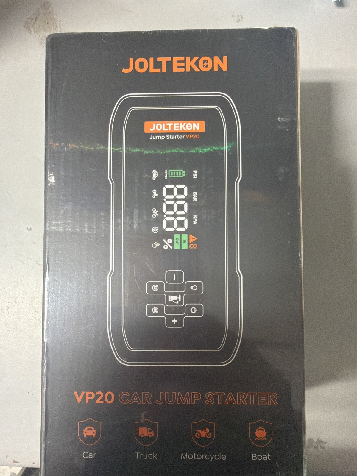 JOLTEKON Car Battery Jump Starter with Air Compressor 4500A 150PSI, Car Jumpe...
