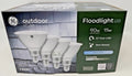 GE Outdoor Style 90w Replacement 15w LED Flood Bulbs PAR38 Med Base Set of 4