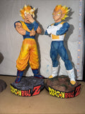 2pcs DBZ GK Goku 32cm & Vegeta 30cm Super Saiyan Figures, Brand New, U.S. Seller