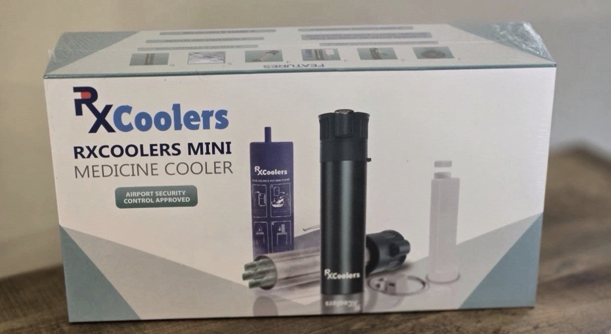RxCoolers Mini Medicine Travel Cooler TSA Approved Insulin Cooler SEALED