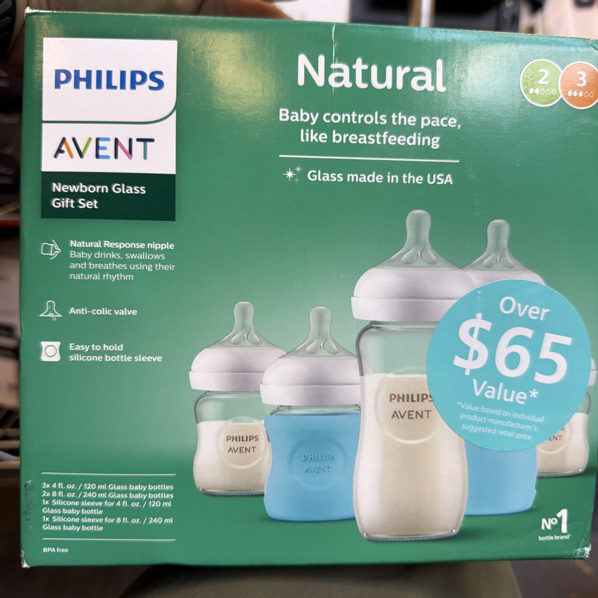 Philips Avent Natural Newborn Glass Gift Set 7 Pieces