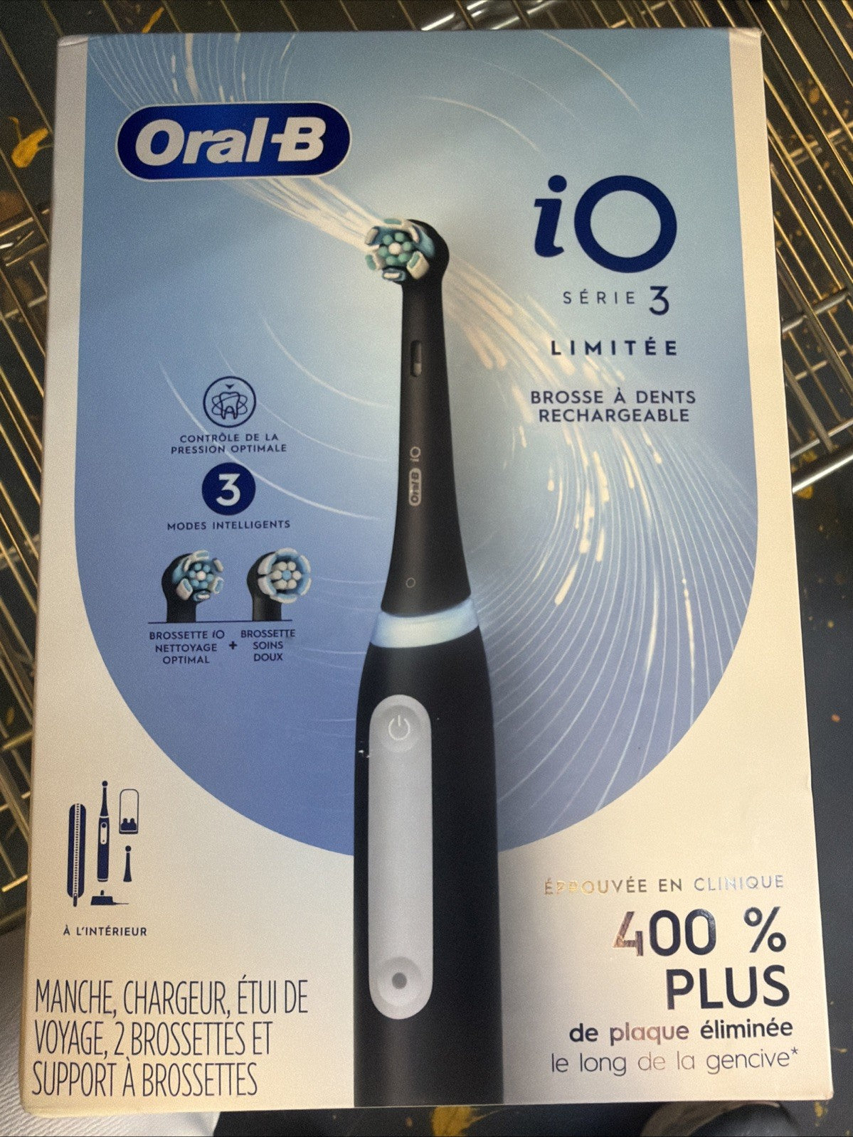 NISB Oral B iO Series 3 Luxe rechargeable toothbrush brush holder Black model