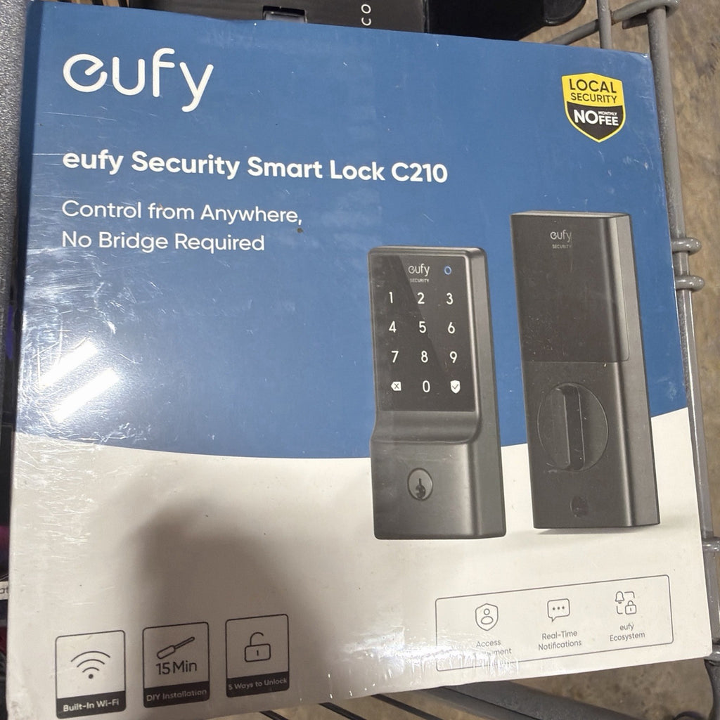Eufy E110 Smart Lock With Buit-in Wi-Fi Control From Anywhere, Used