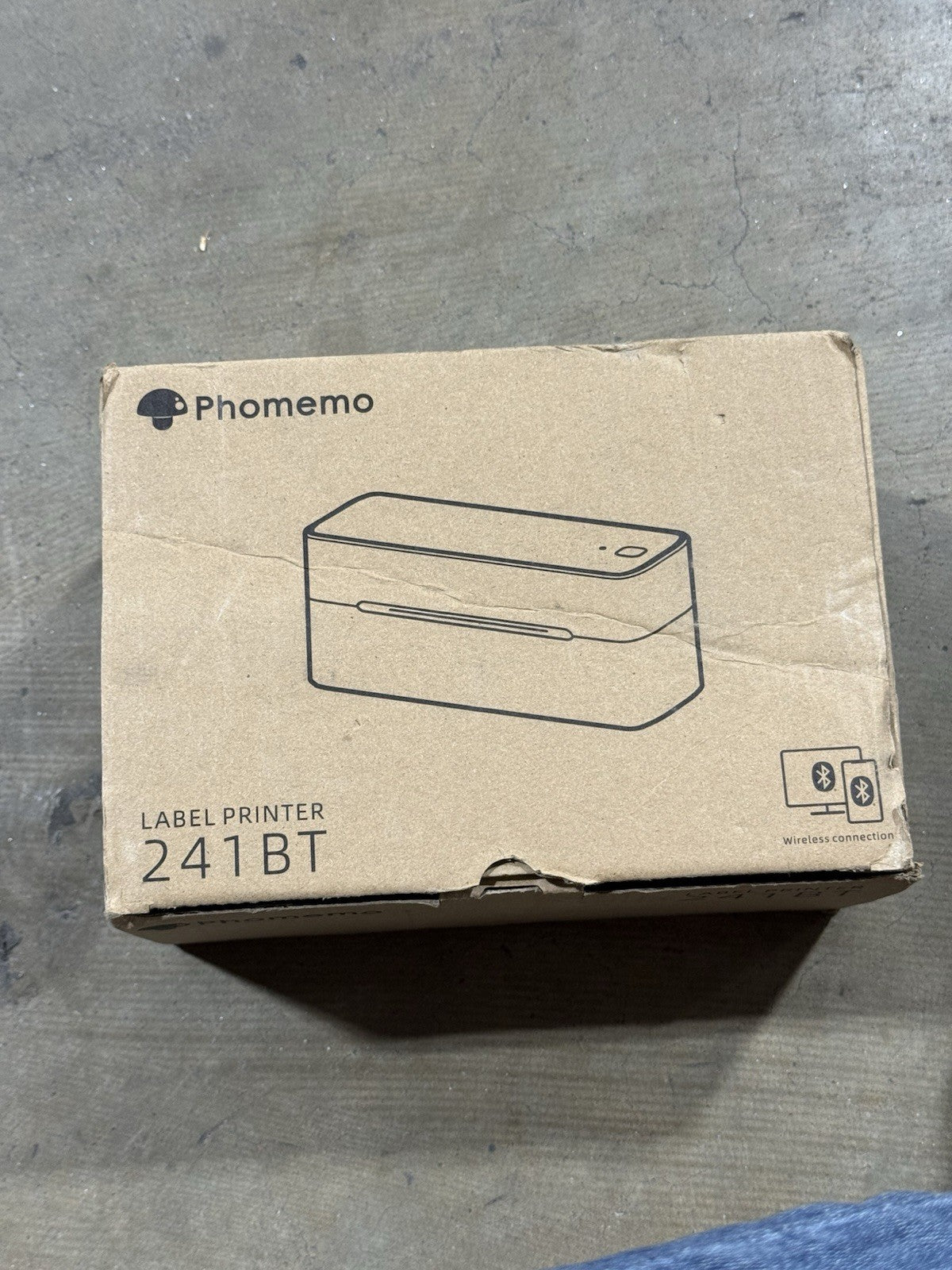 Phomemo 241BT Label Printer Model 241BT MPN 241BT + 450 labels combo 4" x 6"
