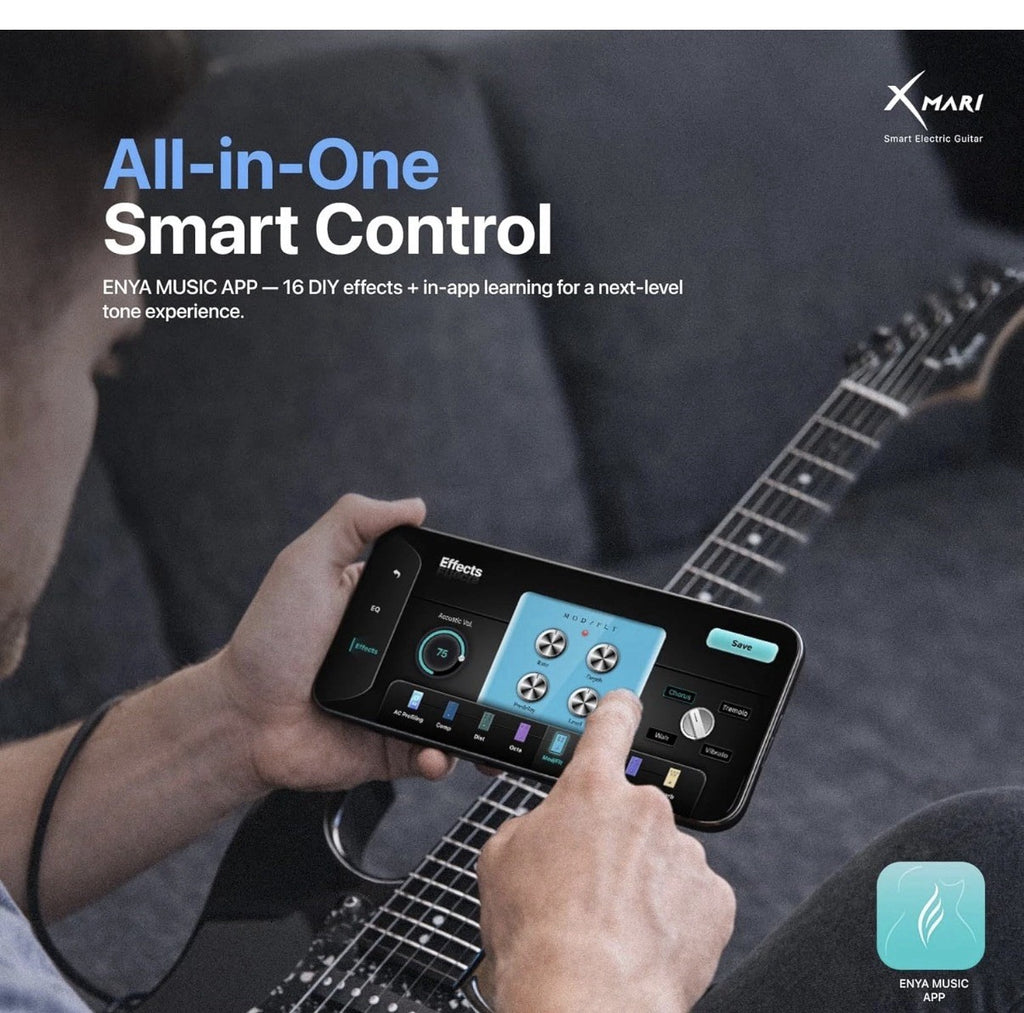 Enya XMARI 39" Smart Electric Guitar with Built-in DSP Effects, 4 Presets, USB-C
