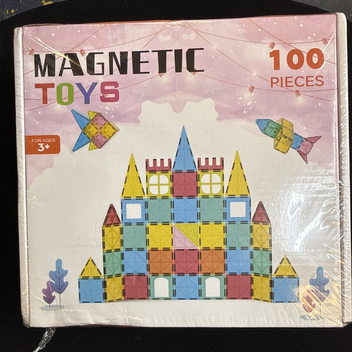 MagicTiles 100 Pcs - Magnetic 3D Puzzle Building Blocks Toys Yiwu Gangbo Toys Co