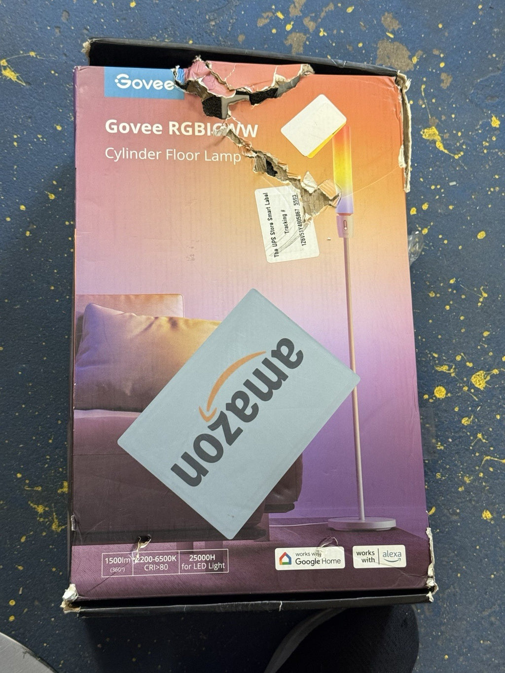 Govee RGBICWW Cylinder Floor  Lamp H6078 : Smart, LED, DIY Mode