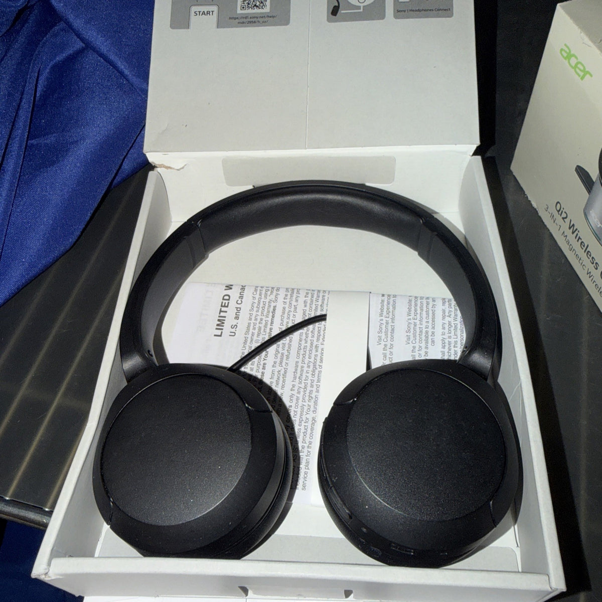 Sony WH-CH520 Wireless Over-Ear Headphones - Black NWT Only $50/free Shipping