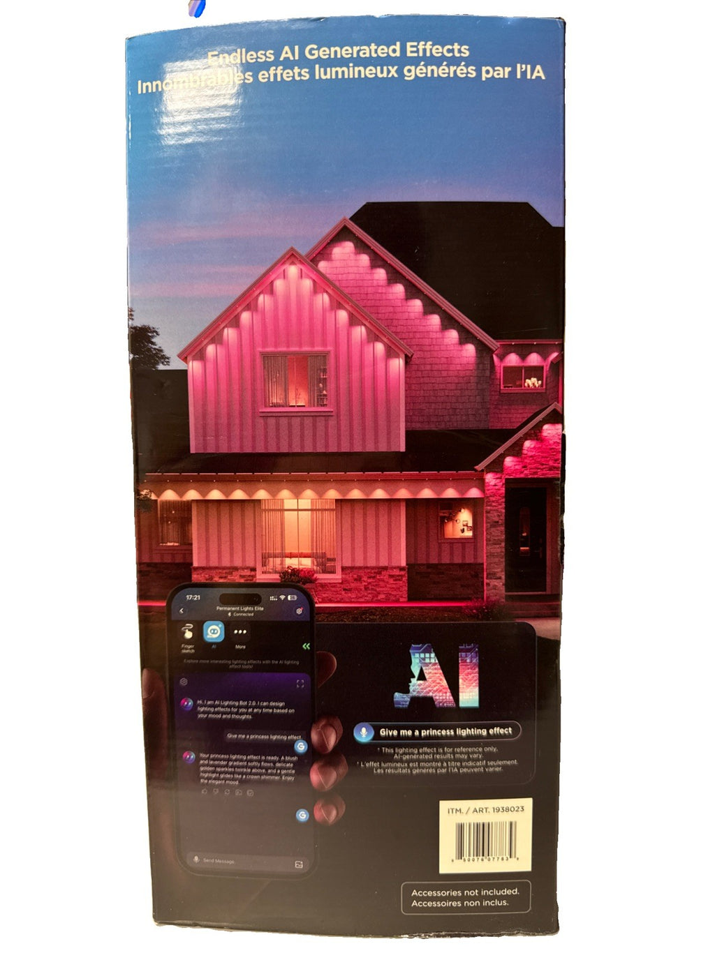 Govee Outdoor String Lights Elite Multicolor LED App Control White 183.7 ft