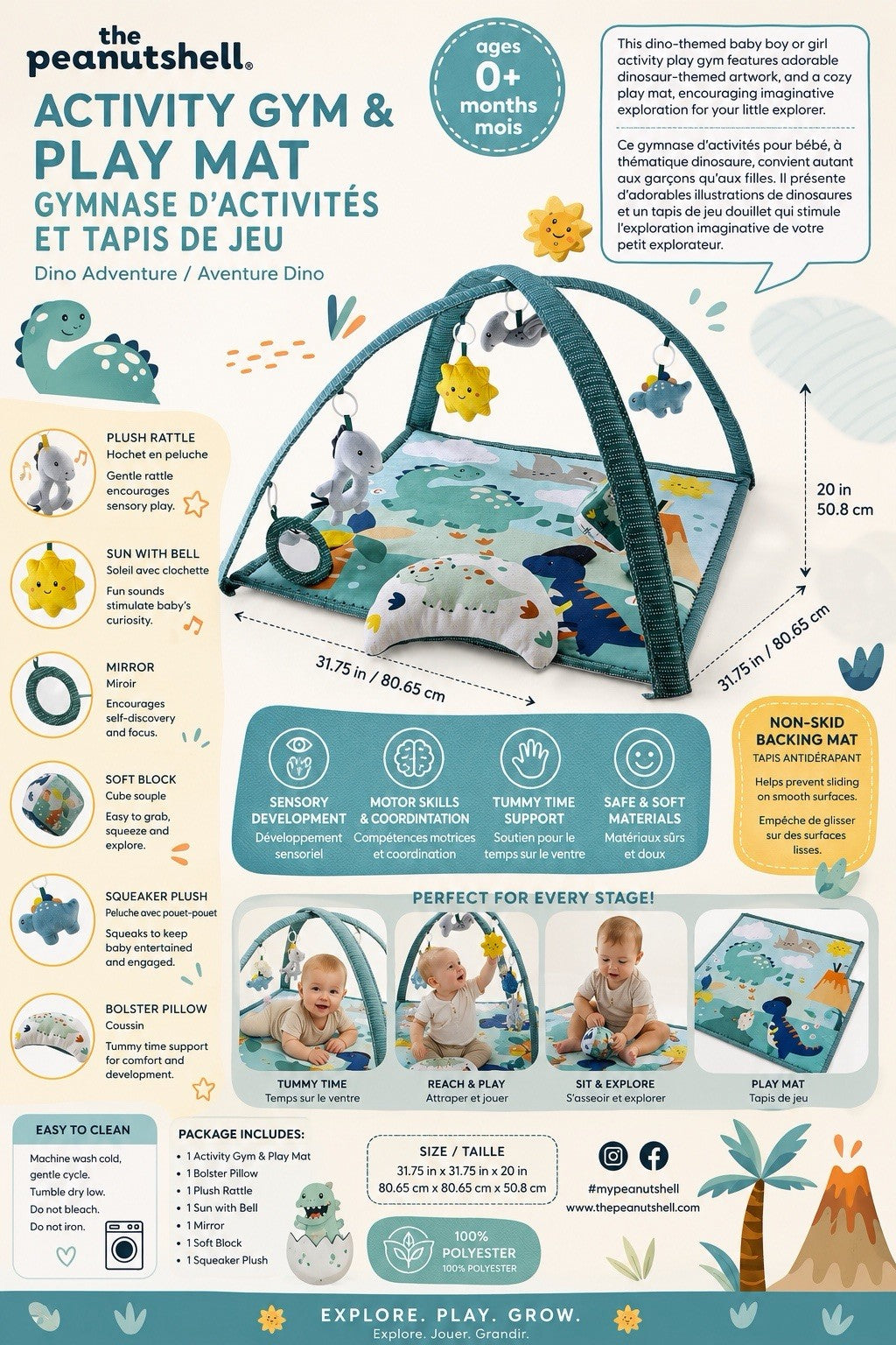 Baby Piano Play Gym Activity Mat