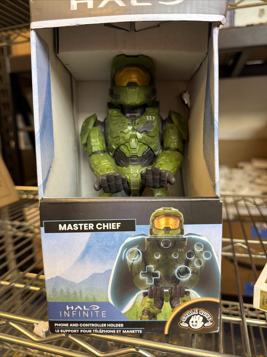 MASTER CHIEF HALO INFINITE CABLE GUYS PHONE / XBOX CONTROLLER HOLDER NEW IN BOX