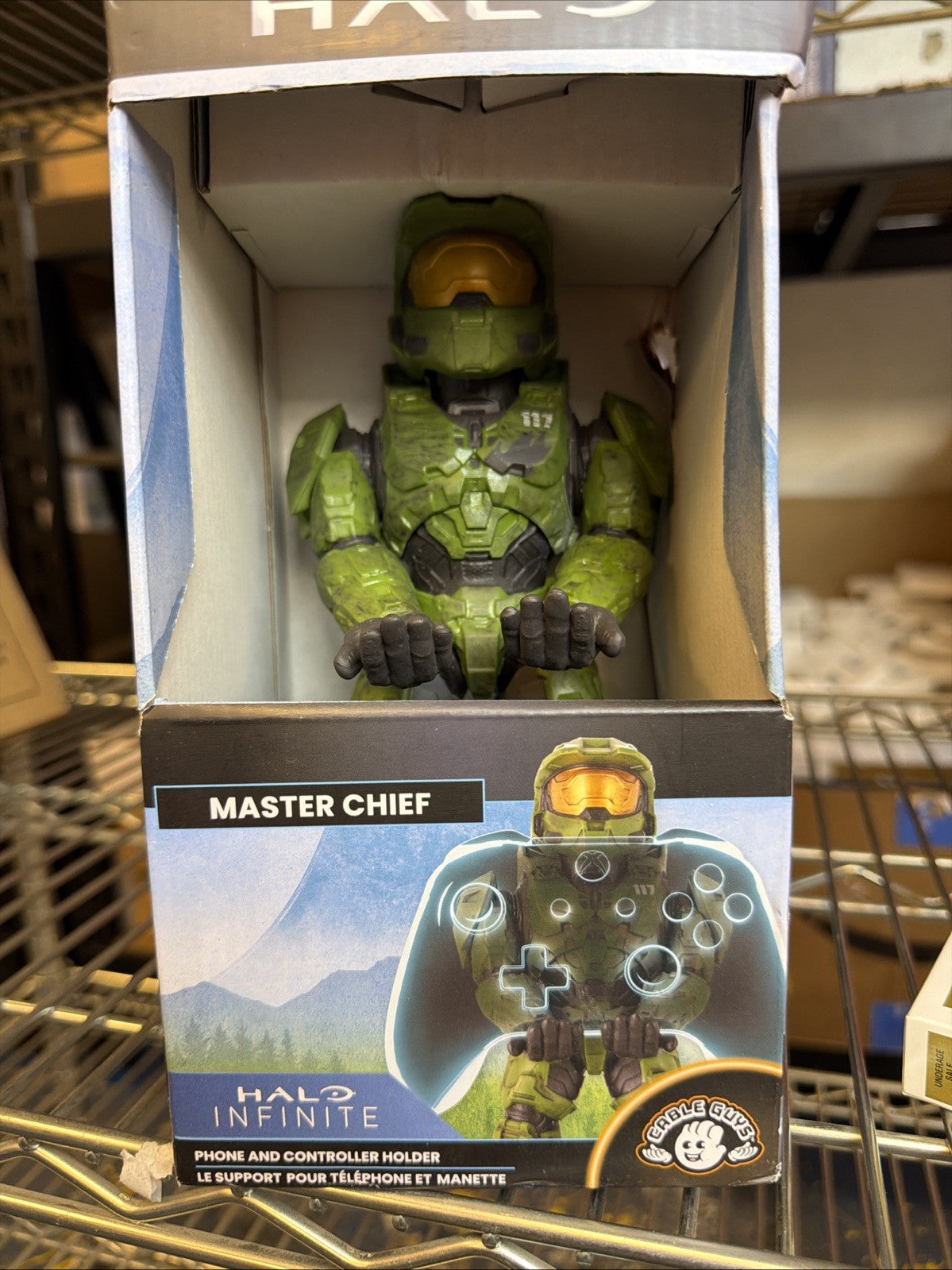 MASTER CHIEF HALO INFINITE CABLE GUYS PHONE / XBOX CONTROLLER HOLDER NEW IN BOX