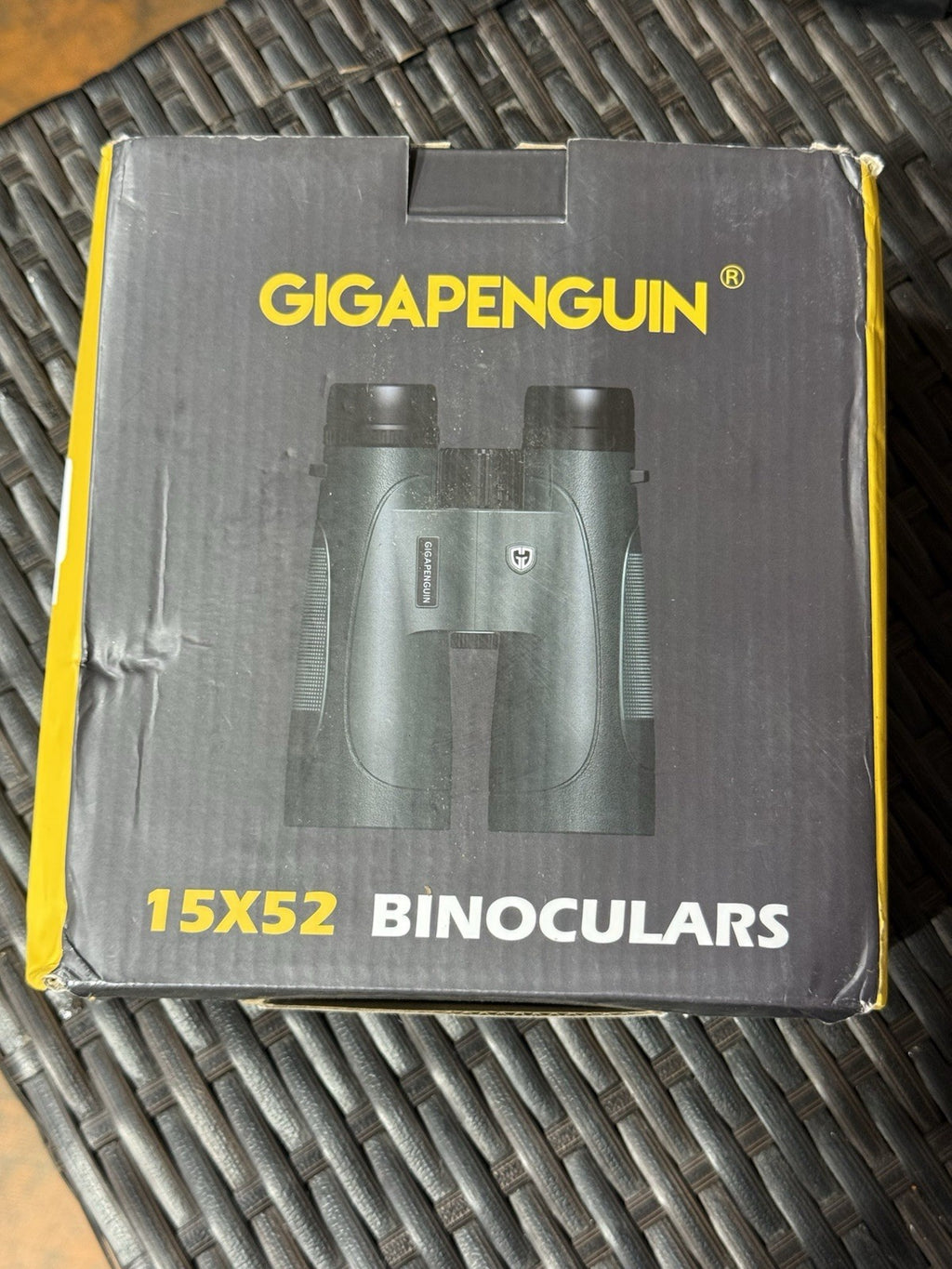 Gigapenguin 15x52 HD Glass Waterproof Binoculars Black W/ Original Carrying Case