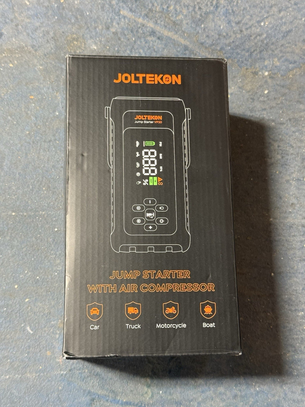 Joltekon VP20 Jump Starter With Air Compressor & Built-In Flashlight