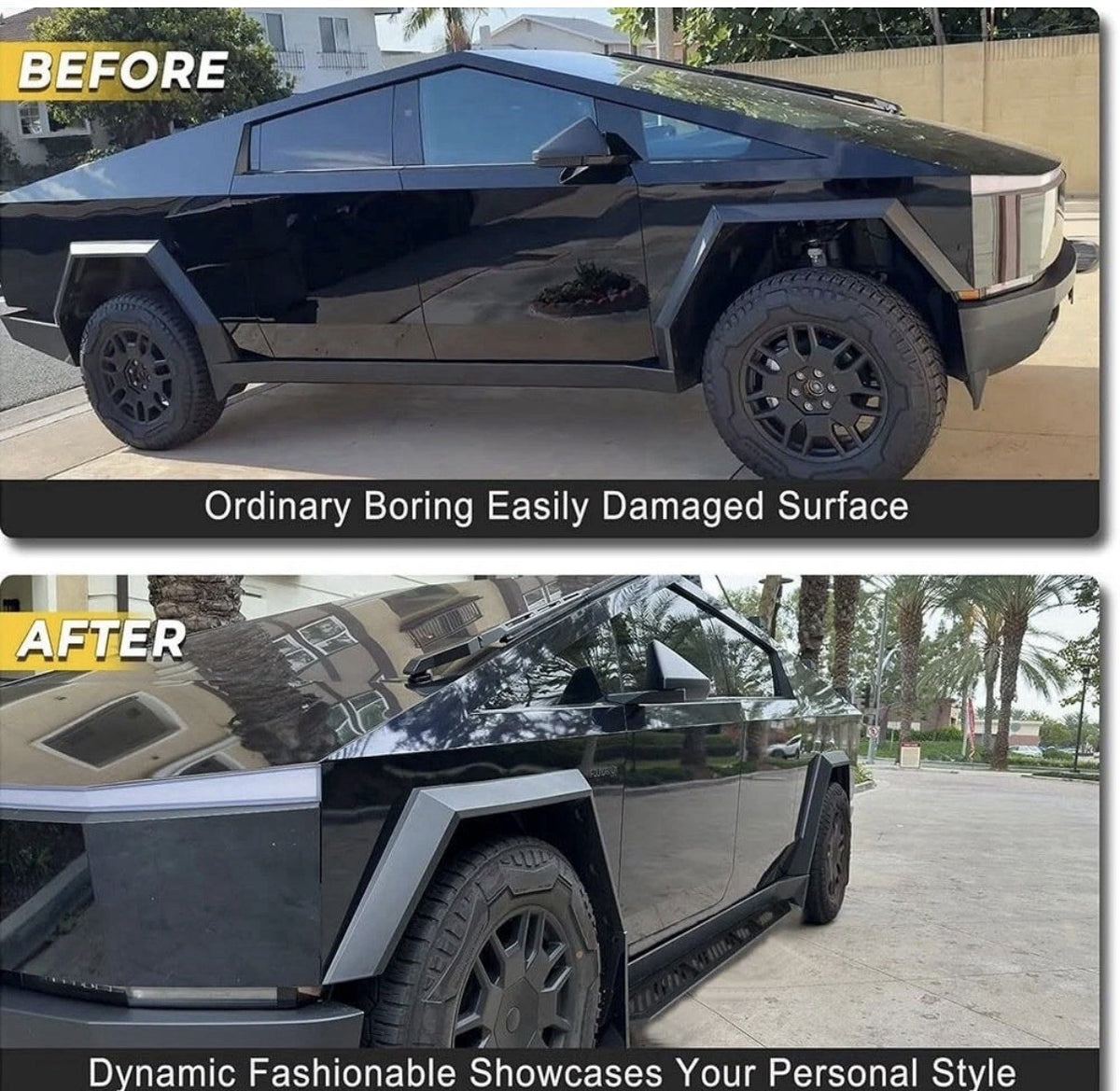 2PCS Running Boards Side Steps for Tesla Cybertruck 2024 2025 2026