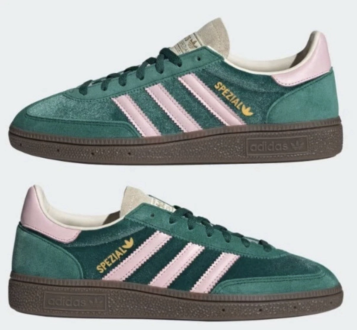 Adidas Women's Handball Spezial Collegiate Green/Pink - JI2648 Expeditedship