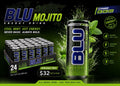 BLU MoJito Energy Drink Cans Lot - Energy & Fitness Drink 24 Pack