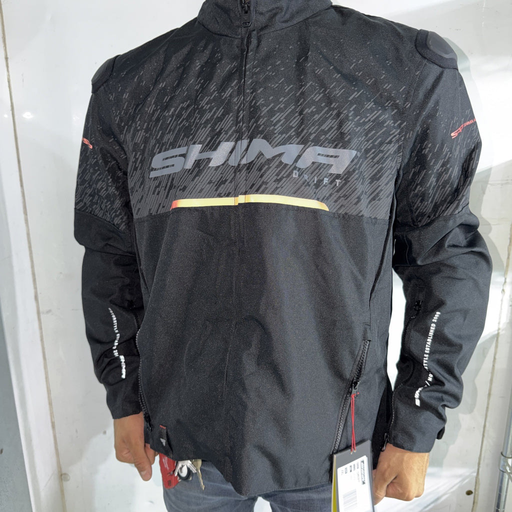 Men's Shima Perforated Cowhide Leather Racing Jacket Motorcycle Jacket CE Tested