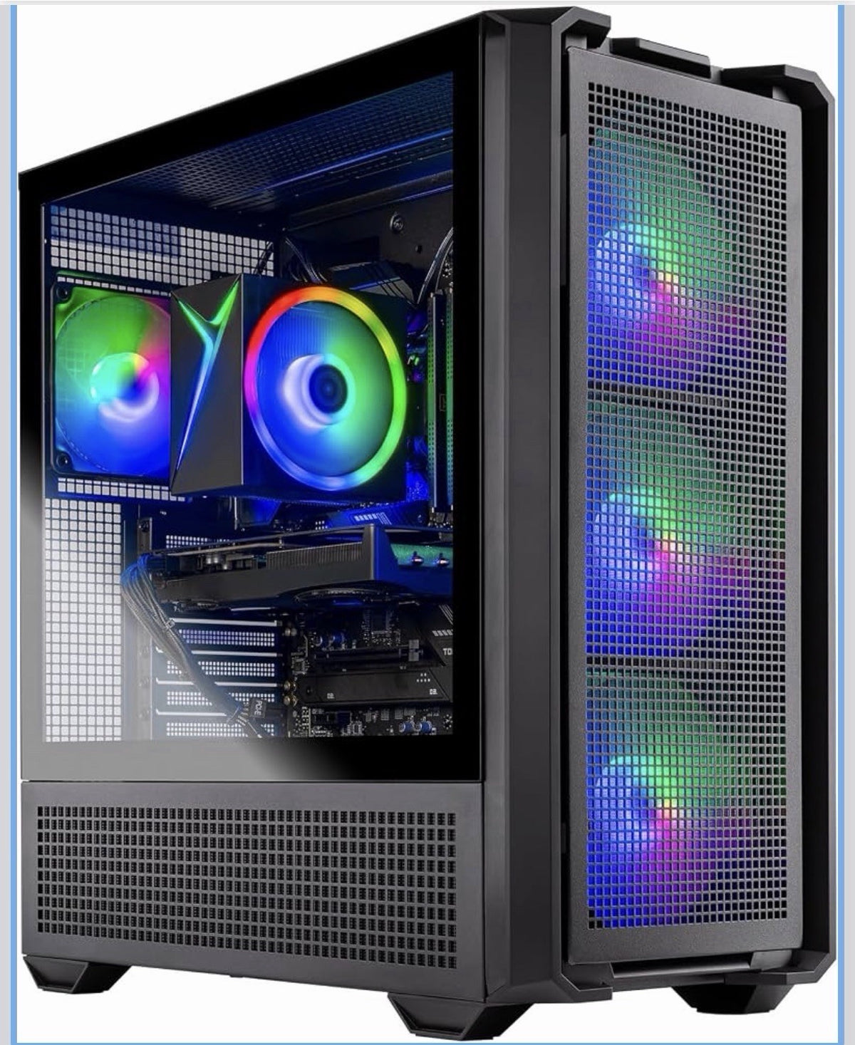 2 Skytech Gaming Edge Desktop PC, Ryzen 7 5700 3.7 GHz (4.6GHz