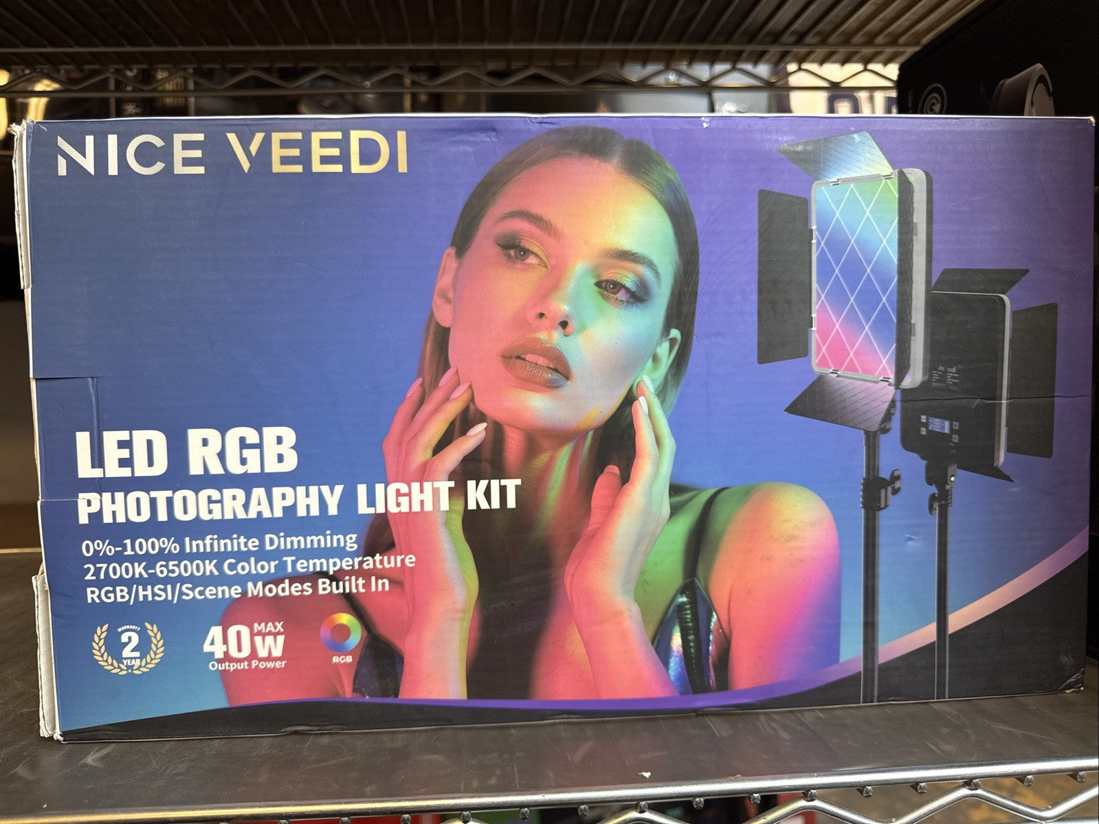 Nice Veedi LED RGB Photography Light Kit, Item NV-RGB152P