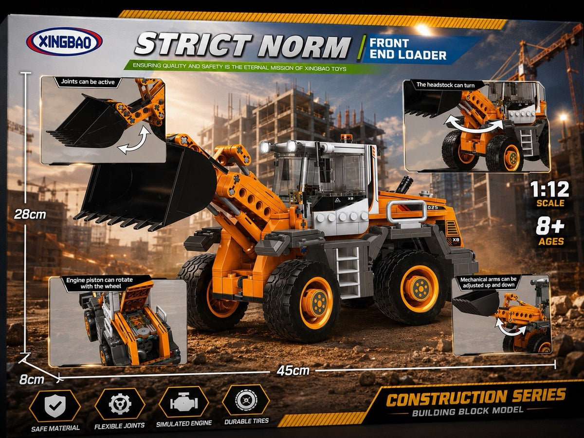 MOULD KING 13122 MOC-0836 Wheel Loader 1:10 with  Pieces 694